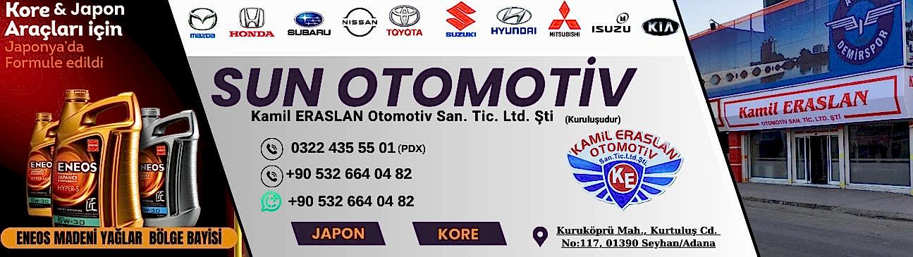 Kamil Eraslan Otomotiv Japon Kore Yedek Parça Adana